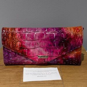 Brahmin Spiced Berry Melbourne Veronica Wallet S16176000915 New